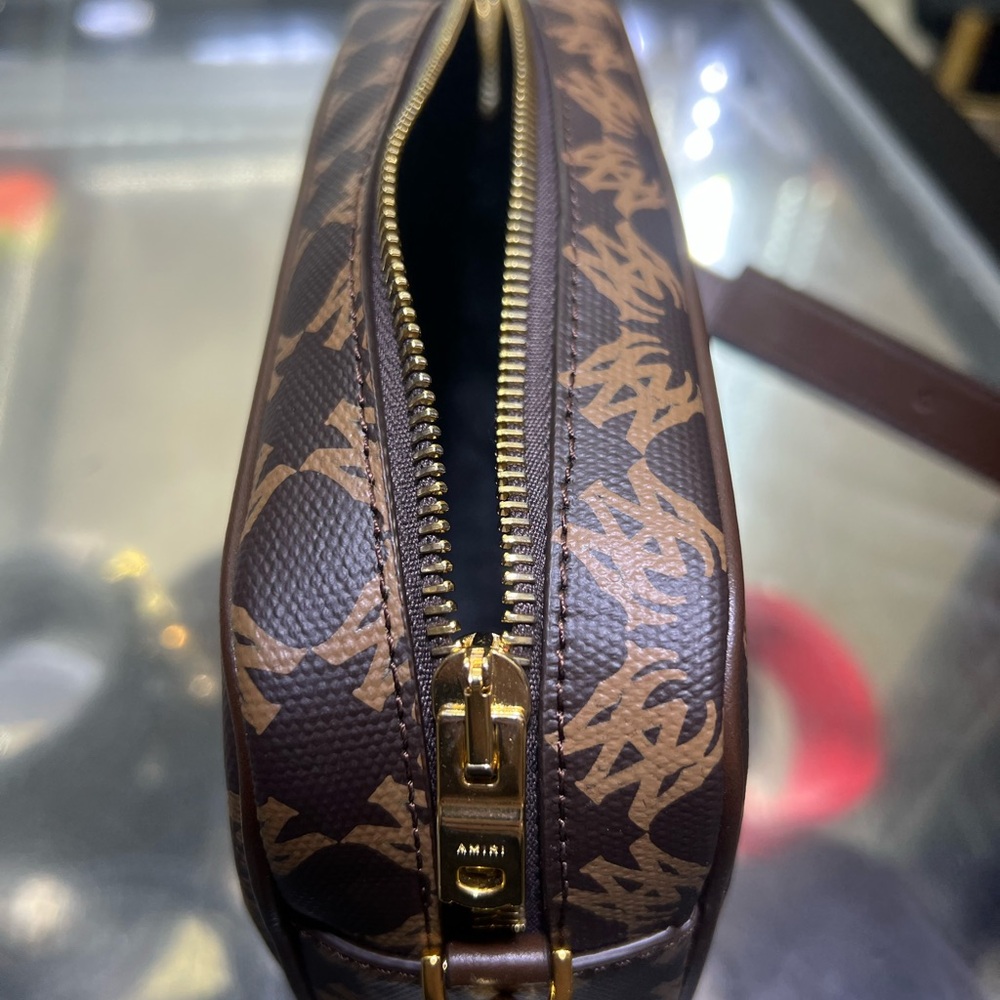 AMIRI Brown Patterned Quad Camera Bag - image 3